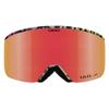 Giro Axis Adult Snow Goggles - Glow Green Shelter Strap with Vivid Ember/InfraredLenses view 2
