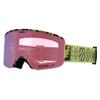 Giro Axis Adult Snow Goggles - Glow Green Shelter Strap with Vivid Ember/InfraredLenses view 4