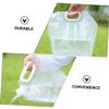 balacoo 2pcs Foldable Water Bag Water Container Folding Water Carrier Protable Water Bag Water Pouch Waterbottle Portable Water Storage Tank Waterwheel On Foot Travel White Pe Material, 35X32.5CM view 4