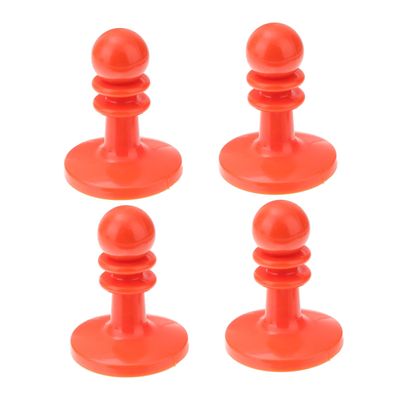 balacoo 4pcs Plastic Cap Lighting Protector Kit Tarp Caps Camping Caps Tent Protector Hiking Tent Tarp Protector Tent Caps Canopy Cap Camping Tarp Camping Tents Outdoor Hat Red, 6.8X5X5cm