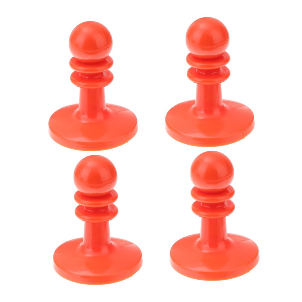 balacoo 4pcs Plastic Cap Lighting Protector Kit Tarp Caps Camping Caps Tent Protector Hiking Tent Tarp Protector Tent Caps Canopy Cap Camping Tarp Camping Tents Outdoor Hat Red, 6.8X5X5cm