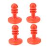 balacoo 4pcs Plastic Cap Lighting Protector Kit Tarp Caps Camping Caps Tent Protector Hiking Tent Tarp Protector Tent Caps Canopy Cap Camping Tarp Camping Tents Outdoor Hat Red, 6.8X5X5cm view 1