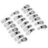 Geuxe 20pcs Blank Stainless Steel Shoe Clips Clip DIY Craft Buckles, Silver view 1