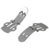 Geuxe 20pcs Blank Stainless Steel Shoe Clips Clip DIY Craft Buckles, Silver view 2