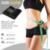 ZPP Waist Trainer for Women and Men, Neoprene Sweat Band Waist Trimmer Belt Stomach Wrap for Workout Black view 2