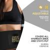 ZPP Waist Trainer for Women and Men, Neoprene Sweat Band Waist Trimmer Belt Stomach Wrap for Workout Black view 4