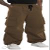AITFINEISM Men's Casual Cargo Pant Elastic Waist Drawstring Streetwear Parachute Pants (36, Olive)