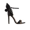 IvoireCh Gold High Heels Butterfly Back Sexy Stiletto Pumps Open Toe Sparkly Ankle Strap Heels Sandals Dress Shoes for Women view 4