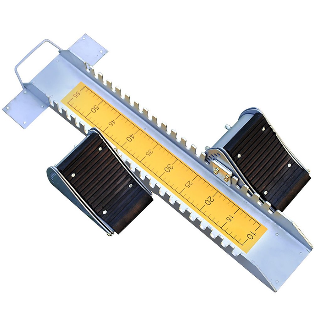 PHFFDD Aluminum Alloy Adjustable Athletics Track and Field Equipment Athletic Starting Blocks, Rubber Pedals 70 * 15 * 5cm,Yellow