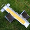 PHFFDD Aluminum Alloy Adjustable Athletics Track and Field Equipment Athletic Starting Blocks, Rubber Pedals 70 * 15 * 5cm,Yellow view 2