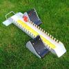 PHFFDD Aluminum Alloy Adjustable Athletics Track and Field Equipment Athletic Starting Blocks, Rubber Pedals 70 * 15 * 5cm,Yellow view 3