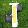 PHFFDD Aluminum Alloy Adjustable Athletics Track and Field Equipment Athletic Starting Blocks, Rubber Pedals 70 * 15 * 5cm,Yellow view 4