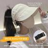 2024 New Women's Large Brim UV Protection Empty Top Sun Hat, Outdoor Wide Brim Hats for Women (Polyester, Beige) view 2