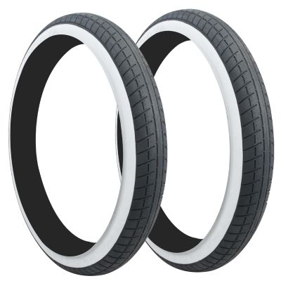 Micargi Cruiser Bike Tires 26/29 inch 3.0 for Fat Bicycle Tire Repairing White Wall (26"*3.0x2)