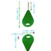 51buyoutgo 4pcs Surf Fin Key & Screws for Longboard Surfing Kayak Paddleboard Surfboard Sup Surf Paddle Board Fin Replacement Install Remove Tool Accessories Green view 2
