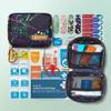 EVERLIT Mini Rescue Pack | 105 Medical Essentials Organized in Portable Storage Bag | Pocket Size Kids First Aid Kit with D Ring | Small Family-Friendly Travel Medical Kit (Splatter) view 2