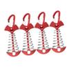 balacoo 4pcs Fish Bone Tent Stakes Heavy Duty Aluminum Tent Pegs with Spring Hook for Easy Installation Camping Accessories for Secure Outdoor Tarp and Canopy Setup view 1
