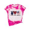 NineFit Basics Kid Toddler 4th of July 3D Printed Tees American Independence Day Shirts Little Boys Girls Short (Hot Pink, 10-12 Years) view 1