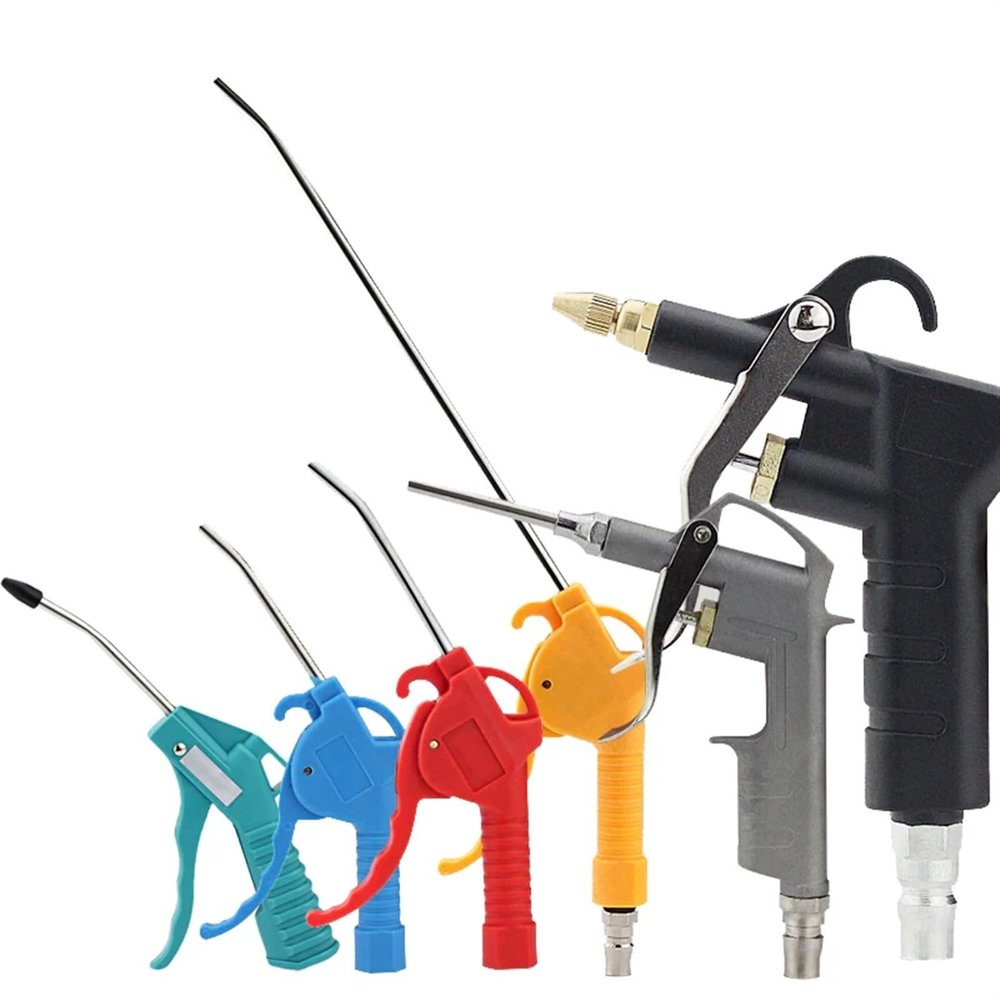 AR-TS AR-TS-L DG-10 NPN-989 Air Blow Gun Blowing Airsoft Guns Hand Held Pneumatic Cleaning Tool Dust Spray Port Duster Clean (Color : Yellow-AR-TS)