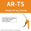 AR-TS AR-TS-L DG-10 NPN-989 Air Blow Gun Blowing Airsoft Guns Hand Held Pneumatic Cleaning Tool Dust Spray Port Duster Clean (Color : Yellow-AR-TS) view 2
