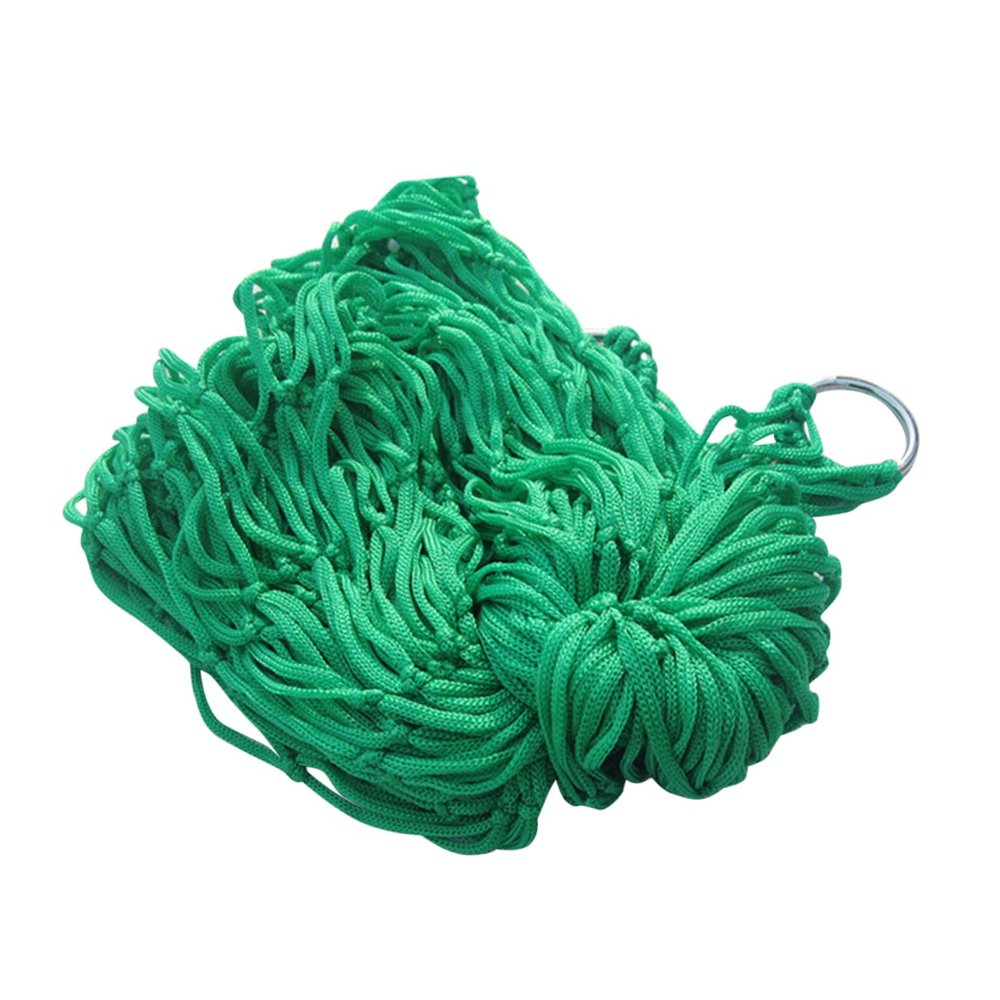 WHAMVOX Hanging Beds for Camping Nylon Rope Mesh Hammock Portable Sleeping Swing Outdoor Leisure Bed Random Color