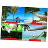 WHAMVOX Hanging Beds for Camping Nylon Rope Mesh Hammock Portable Sleeping Swing Outdoor Leisure Bed Random Color view 4