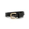 REHJJDFD Women's BeltPu Leather Gold Pin Buckle Rhombic Pattern Jeans Casual Formal Solid Belt brown 105CM view 4