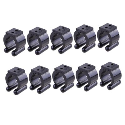 WHAMVOX 20pcs Fishing Rod Storage Mounted Organizer for Fishing Tackle Snooker Clamp Easy Installation Black Medium Display Shelf