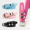 REHJJDFD Women's Belt Pu Leather Silver Pin Buckle Versatile Coat Jeans Belt C6 105CM view 2