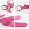 REHJJDFD Women's Belt Pu Leather Silver Pin Buckle Versatile Coat Jeans Belt C6 105CM view 4
