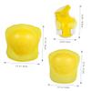 Anneome 6pcs Kids Sports Protective Gear Kit Yellow Elbow Knee Pads for Kids Cycling Skating view 3