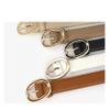 REHJJDFD Women's Belt Pu Leather Gold Buckle Jeans Casual Style Versatile Belt C5 105CM view 3