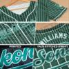 Custom Green Orange Camo Baseball Jersey, Personalized Printed Stitched Team Name Number Logo Sports Uniform for Men Youth Women view 2