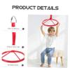 Vaguelly Boy Girl's Fitness Ring Hanging Training Wheel for Boy Girl Easy to Install Fun Outdoor Gym Equipment for Strength Training Active Play view 2