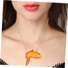 ABOOFAN Simulation Fried Chicken Necklace Creative Food Pendant for Costume Accessories Unique Chicken for Parties and Style Idea view 3