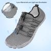 L-RUN Barefoot Water Shoes Women Mens Water Sports Shoes for Outdoor Sports Grey M US (Women 9, Men 7.5)=EU40 view 3