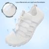 L-RUN Womens Water Shoes for Swim Diving Quick-Dry Water Hiking Shoes Men White M US (Women 10, Men 8.5)=EU41 view 3