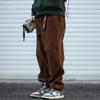 TaoZiPeach American Corduroy Pants for Men Clothing Japanese Streetwear Casual Baggy Trousers s5 Grey8 L view 2