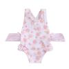 Toddler Girls Summer One Piece Bathing Suit Kids Girl Swimsuit Cute Floral Ruffles Swimwear Sleeveless Beach Wear (Light Pink-Flower, 5-6 Years) view 1