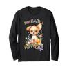 baby puppy dog with flowers cute puppies pet girl puppygirl Long Sleeve T-Shirt view 1