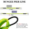 2.5FT*2 Fender Lines +3FT*2 Bungee Boat Lines with Two 316 Stainless Clip 4PCS view 3