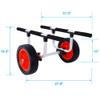 ZenithX Heavy Duty Kayak Cart,Width Adjustable Canoe Cart with 12inch Flatfree Beach Wheels Boat Dolly Cart Transport Carrier, Adjustable Width Kayak Trolley with Airless Kayak Wheels, YYUE-240323-22 view 2