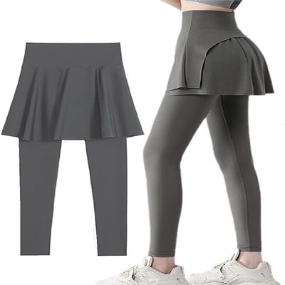Fake Two-Piece Slimming Butt Lift Shark, Fake Two-Piece Slimming Butt Lift Shark Yoga Pants (03,L)