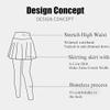 Fake Two-Piece Slimming Butt Lift Shark, Fake Two-Piece Slimming Butt Lift Shark Yoga Pants (03,L) view 4
