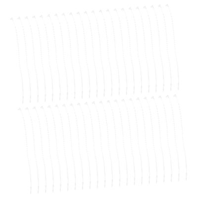 NineFit Basics Plastic Tag Fastener for Clothing Accessories and Goods Transparent Ties with Easy Manual Operation Simple Design for Various Tags