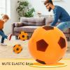 Haibinsuo Silent Soccer Ball, Indoor Soccer Ball Training Ball High Density Foam Soccer Ball for Inside Home and Yard, Washable No Noise Soft and Safe Soccer Bouncing Ball Gift for Kids Orange 3 view 3