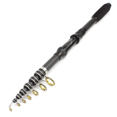 HEAIQI Fishing Pole Carbon Spinning Fishing Rod Portable Telescopic Fishing Pole for Travel Saltwater Freshwater Multifunction Fishing Tackle Fishing Rods (Size : A_3.0 m)