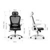 Reclining Office Chair,Ergonomic Office Chair,Ergonomic Mid Back Mesh Computer Chair, Task Chairs with Flip Up Arms Lumbar Support and Adjustable Height (Color : A) view 3
