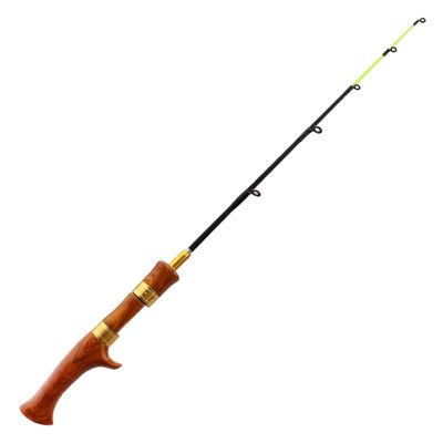 Fishing Pole Telescopic Ice Winter Fishing Rod Outdoor Sport Mini Feeder Wooden Handle Fishing Pole Winter Fishing Rod Ice Fishing Reel Fishing Rods (Size : Gun Handle)