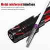 Fishing Pole Telescopic Ice Winter Fishing Rod Outdoor Sport Mini Feeder Wooden Handle Fishing Pole Winter Fishing Rod Ice Fishing Reel Fishing Rods (Size : Gun Handle) view 3